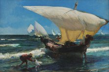 On the Coast of Valencia, 1898. Creator: Sorolla y Bastida, Joaquín (1863-1923).