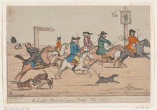 The Easter Hunt at Epping Forest, Plate Second, ca. 1810. Creator: Unknown.