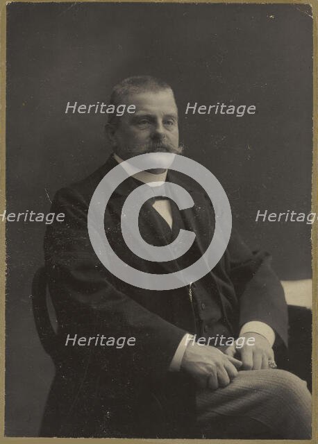 Portrait of Detlev von Liliencron (1844-1909), 1904. Creator: Photo studio Th. Creutz, Hamburg  .