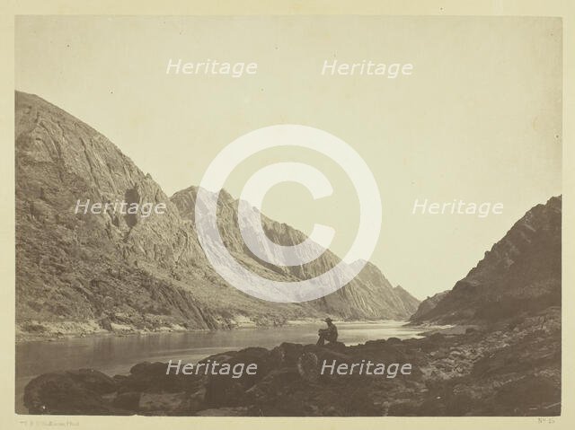 Iceberg Cañon, Colorado River, Looking Above, 1871. Creator: Tim O'Sullivan.