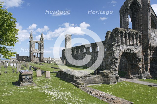 St Andrews Cathedral and St Rule's Tower, Fife, Scotland, 2009. 