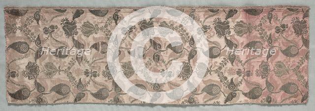 Brocade Textile, 1600s. Creator: Unknown.