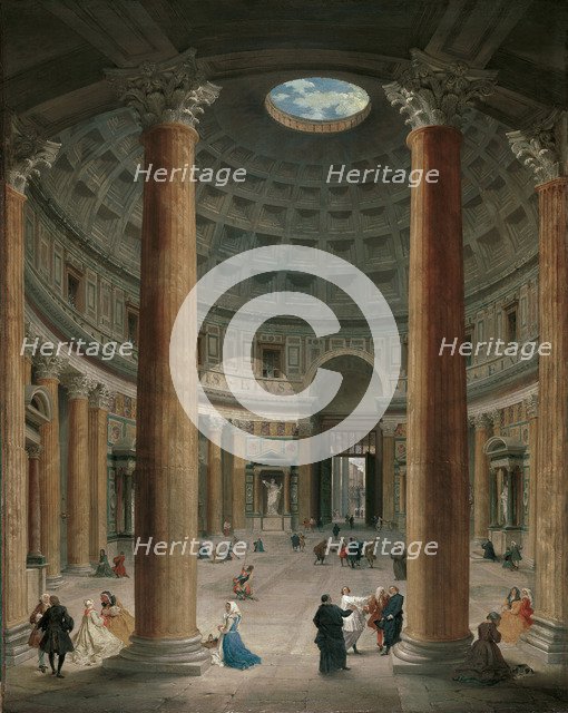 Interior of the Pantheon, Rome, 1735.