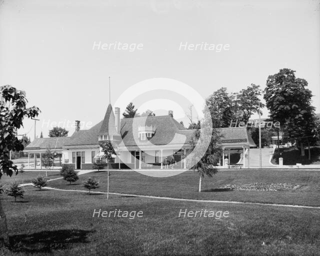 Pere Marquette Station, Charlevoix, between 1900 and 1906. Creator: Unknown.