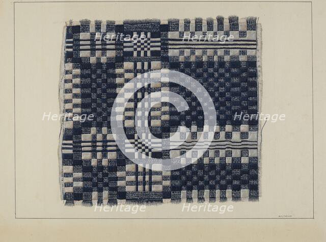 Blue and White Homespun, c. 1937. Creator: William O. Fletcher.