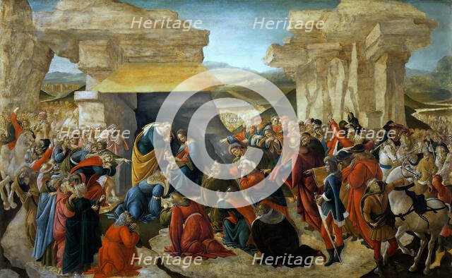 The Adoration of the Magi, c. 1500. Creator: Botticelli, Sandro (1445-1510).