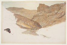 Mountain Stream, Yemen Valley, Palestine, 1868. Creator: Frederic Edwin Church.