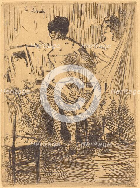 Dancers in Their Dressing Room, c. 1876. Creator: Jean Louis Forain.