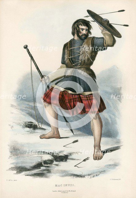 Mac Innes, from The Clans of the Scottish Highlands, pub. 1845 (colour lithograph)