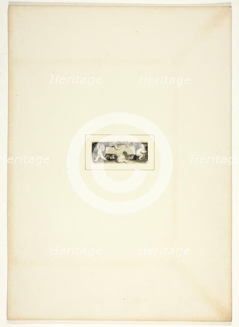 Study for a plate from The Triumphs of Temper, in the 1796 Royal Engagements Pocket Book, c. 1795. Creator: Thomas Stothard.