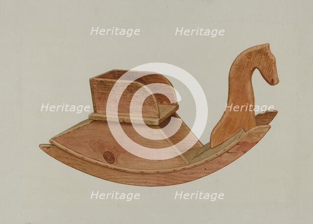 Child's Rocking Chair, 1935/1942. Creator: Alfred H. Smith.