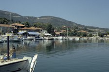 Harbour, Ligia, Lefkas, Greece.