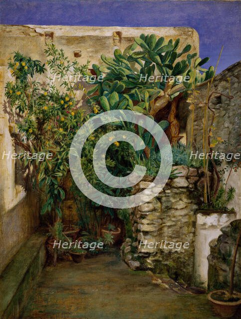 Corner of an Eastern Courtyard, 1860. Creator: Henry Wallis.