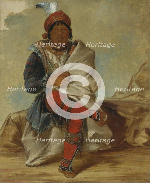 Mick-e-no-páh, Chief of the Tribe, 1838. Creator: George Catlin.