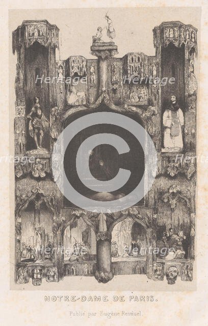Notre-Dame de Paris, 1832. Creator: Célestin Nanteuil.