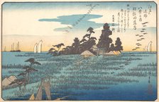 Wild Geese at Haneda, 19th century. Creator: Ando Hiroshige.