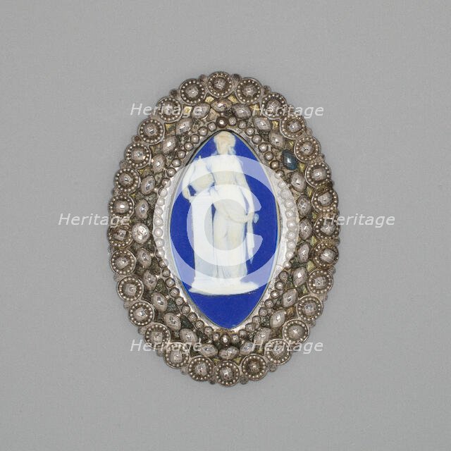 Medallion with Women and Urn, Burslem, Late 18th century. Creator: Wedgwood.
