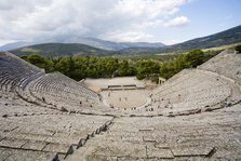 The Greek theatre at Epidauros, Greece. Artist: Samuel Magal