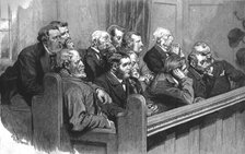 ''Sketches in the Royal Courts of Justice--A Common Jury', 1890. Creator: Unknown.