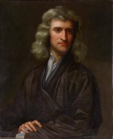 Portrait of Sir Isaac Newton (1642-1727), Mid-18th century. Creator: Unknown artist.