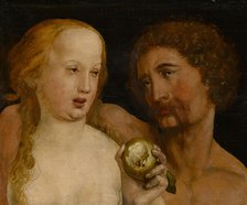 Adam and Eve, 1517. Creator: Holbein, Hans, the Younger (1497-1543).