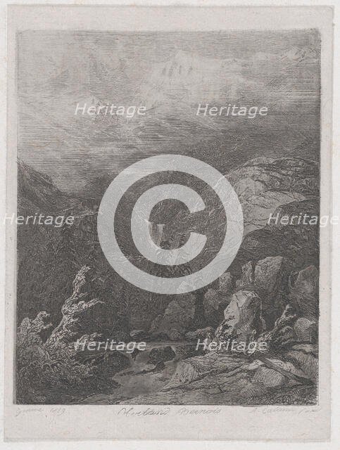 Landscape, 1839. Creator: Alexandre Calame.