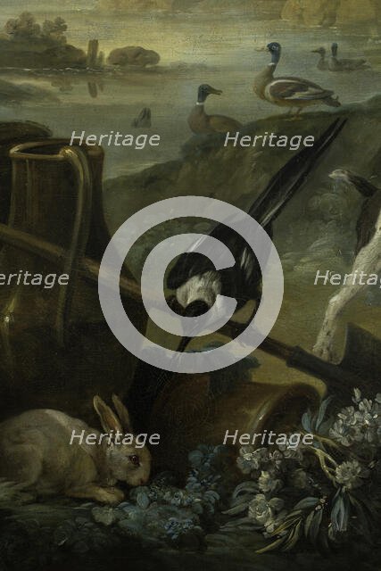 Paysage au chien, between 1765 and 1770. Creators: Jean Baptiste Marie Huet, Jean-Honore Fragonard.