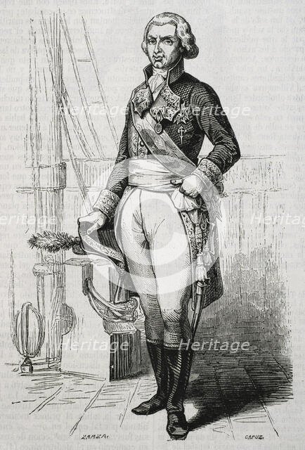 Federico Gravina, (1756-1806), Spanish admiral during the American Revolution and Napoleonic...1853. Creators: Eusebio Zarza, Tomás Carlos Capuz.