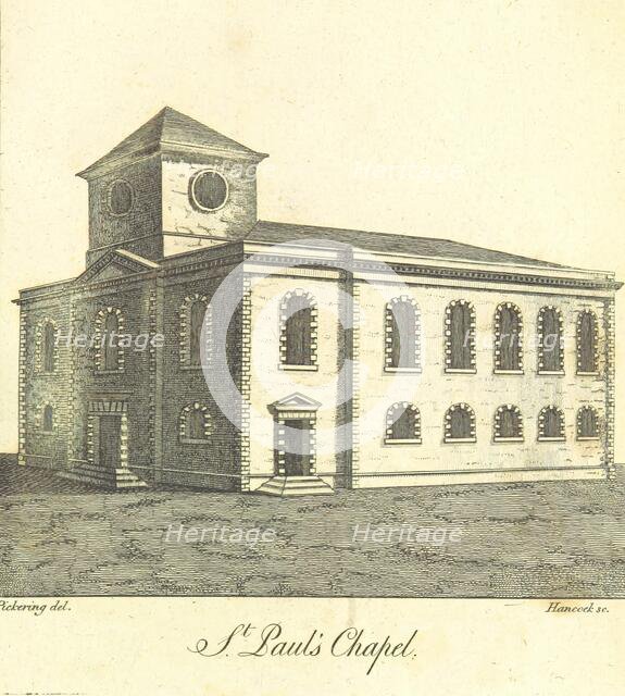 St. Paul's Chapel, 1809.  Creator: Hancock.