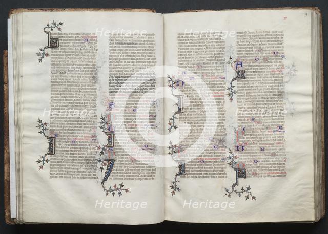 The Gotha Missal: Fol. 29r, Text, c. 1375. Creator: Master of the Boqueteaux (French); Workshop, and.