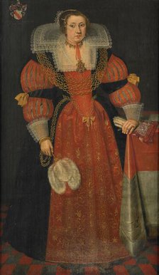 Portrait of Sophia de Vervou (c.1613-71), 1630. Creator: L. F. Woutersin.