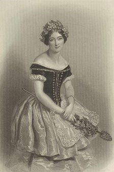 Ballet dancer Carlotta Grisi (1819-1899), 1844.