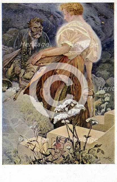 'Blessed are the Merciful for They Shall Obtain Mercy', 1906. Artist: Alphonse Mucha