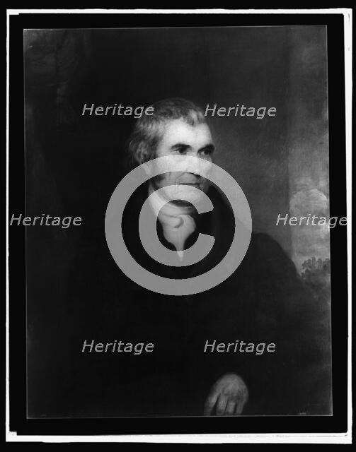 Chief Justice John Marshall, half-length portrait, c.between 1900 and 1912. Creator: Robert Matthew Sully.