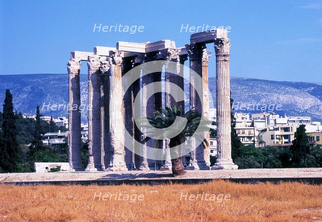 Temple of Olympian Zeus, Athens, Greece, 130. Artist: Unknown
