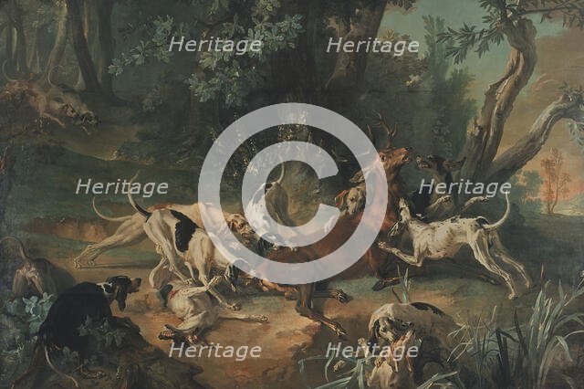 Stag Hunt, 1723. Creator: Jean-Baptiste Oudry.