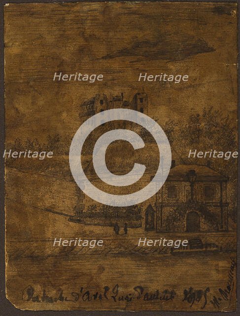 Mess Downstream, the Auteuil Quai, 1885. Creator: Henri Rousseau.