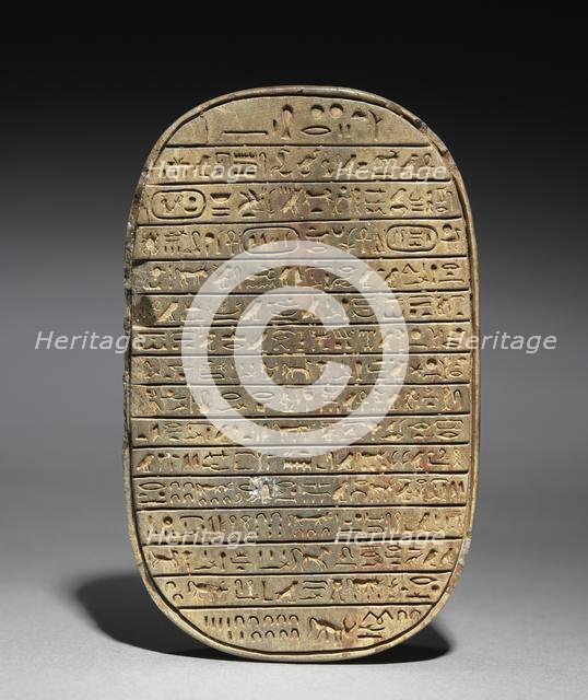 Wild Bull Hunt Scarab of Amenhotep III, c. 1391-1353 BC. Creator: Unknown.