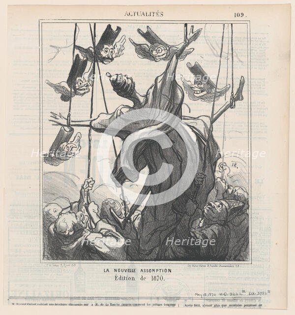 La Nouvelle Assomption, 1870.  Creator: Honore Daumier.