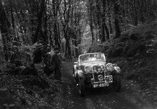 Singer Le Mans competing in the Mid Surrey AC Barnstaple Trial, 1934. Artist: Bill Brunell.