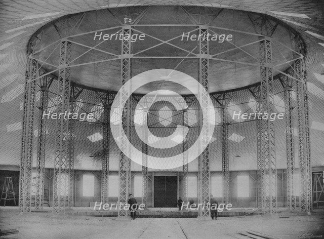 The World First Membrane roof and steel gridshell in the Rotunda by Vladimir Shukhov, Nizhny Novgorod, 1896.