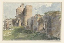 Ruins of the Château de Chevreuse, 1821. Creator: Anon.
