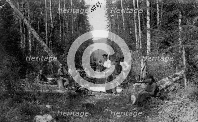 Cutting Through the Woods, 1913. Creator: GI Ivanov.