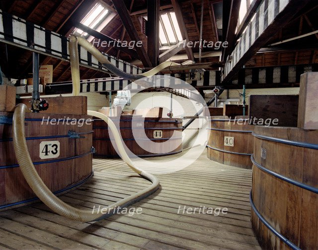 Vats at Sarsons Vinegar Factory, Stourport, Worcestershire, 2000. Artist: JO Davies