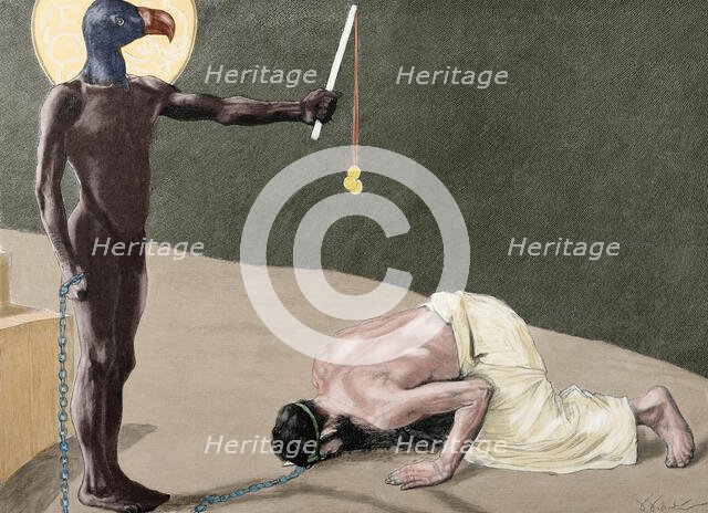 Mammon, 1896.  Creator: J Weber.