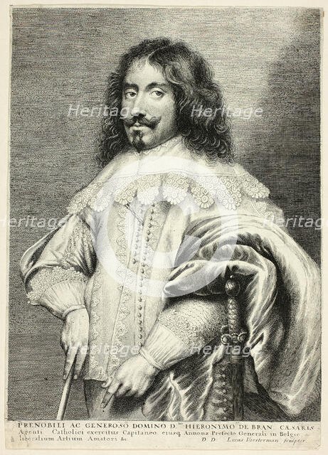 Jeronimo de Bran, c. 1615 - 75.. Creator: Lucas Vorsterman.