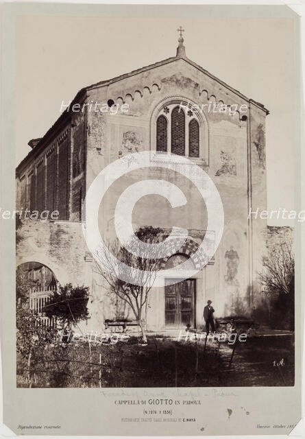 Facade of Arena Chapel, Padua, c1865. Creator: Carlo Naya.