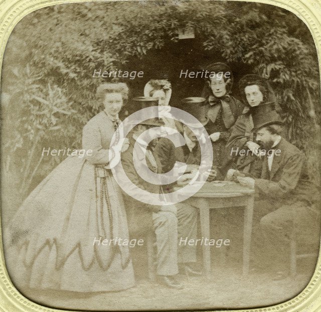 'The Card Game', c1850. Artist: Unknown
