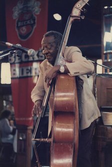 Milt Hinton, (Harlem Stampede), Edinburgh Jazz Festival, 1986. Creator: Brian Foskett.