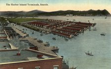 The Harbor Island terminals, Seattle, Washington, USA, 1913. Artist: Unknown